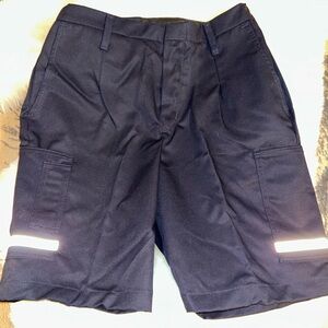 Women's Navy Cargo Shorts with Reflective Details